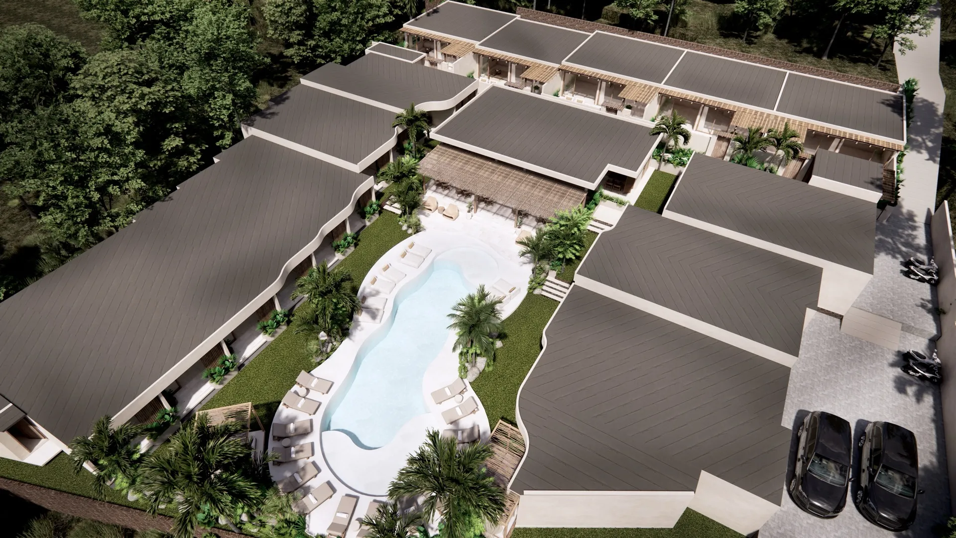 Pool area view